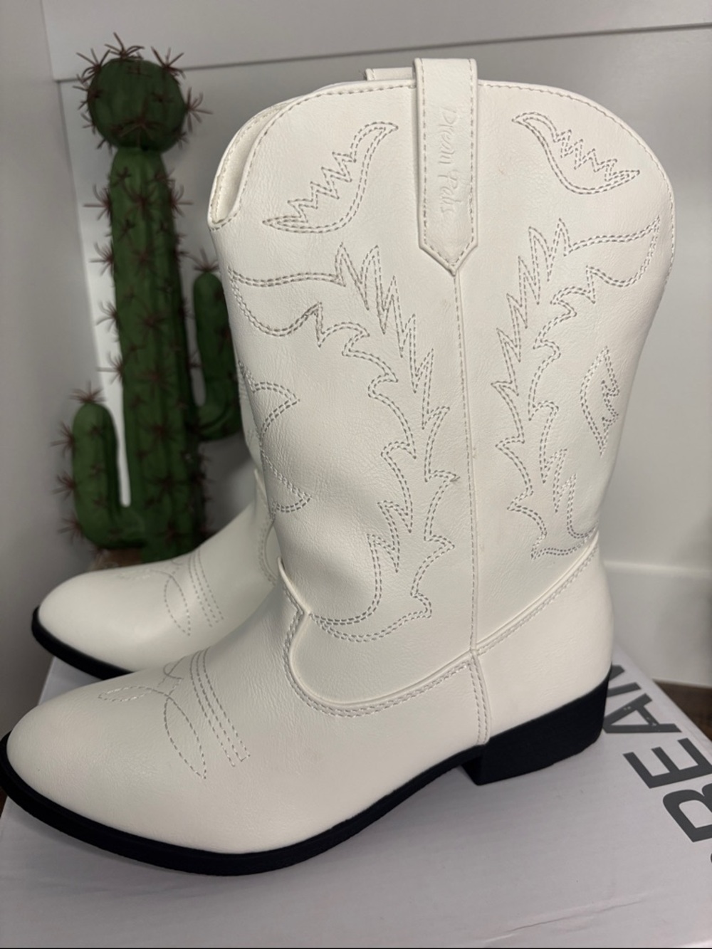 Little Girls White Boots